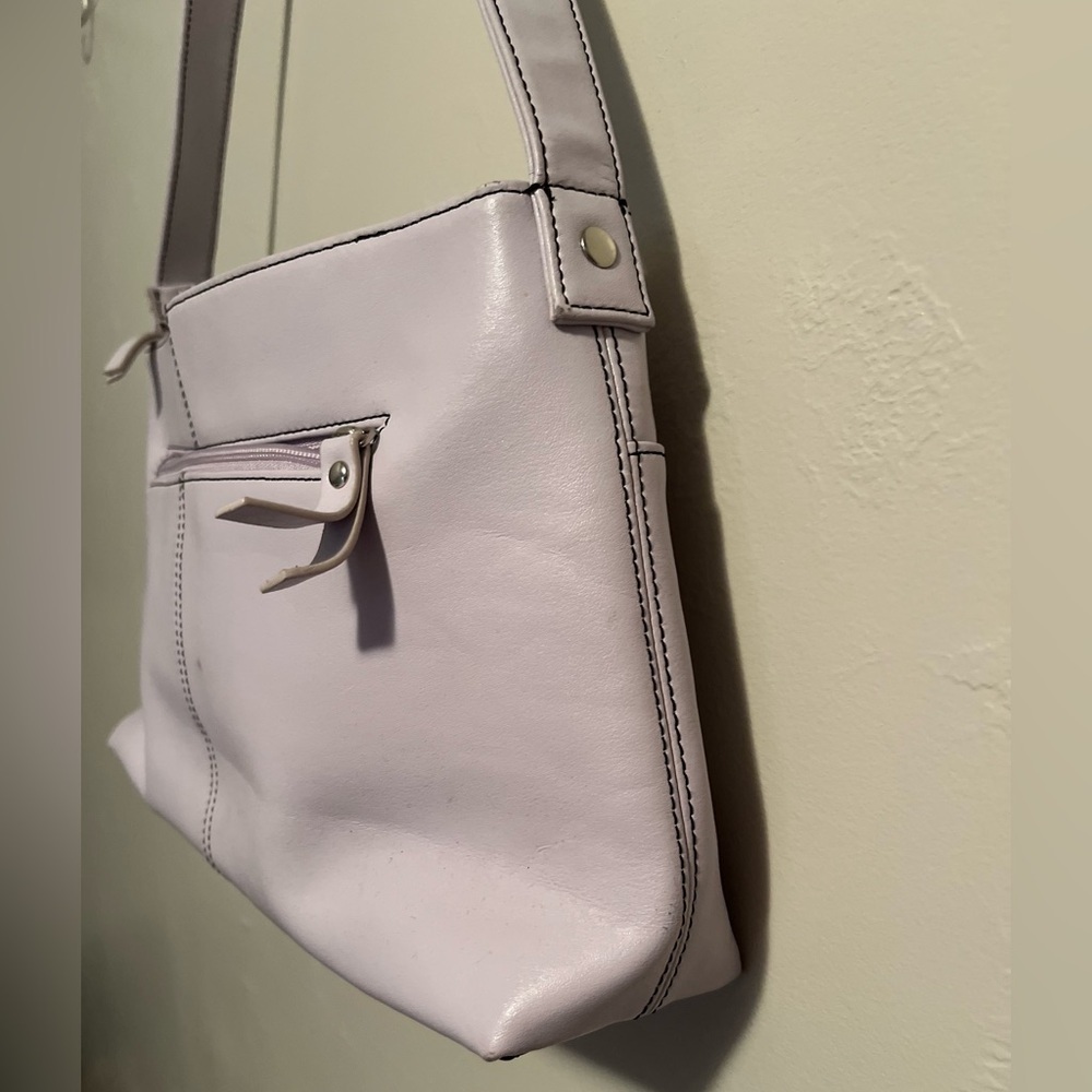 Daniel Joseph Leather Purple Pastel Shoulder Bag - Picture 5 of 16